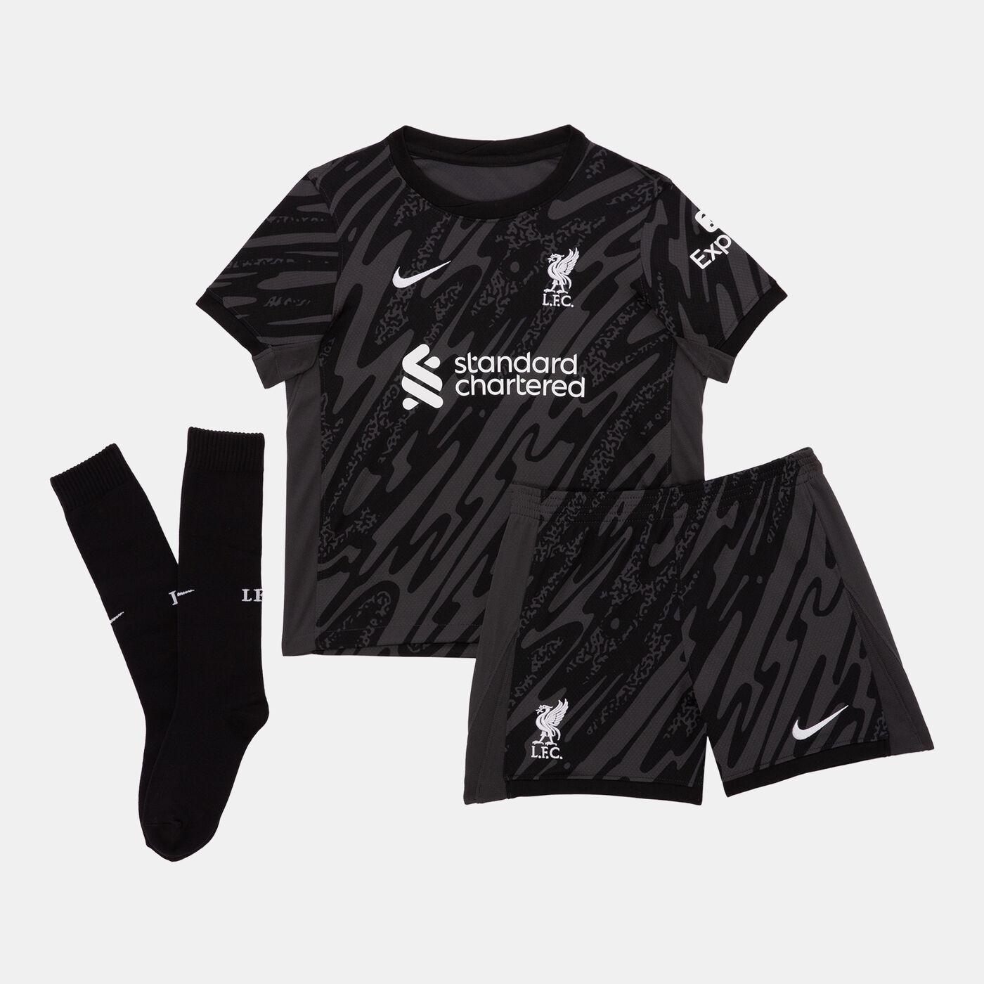 Kids' Liverpool 24/25 Goalkeeper Replica Football Kit