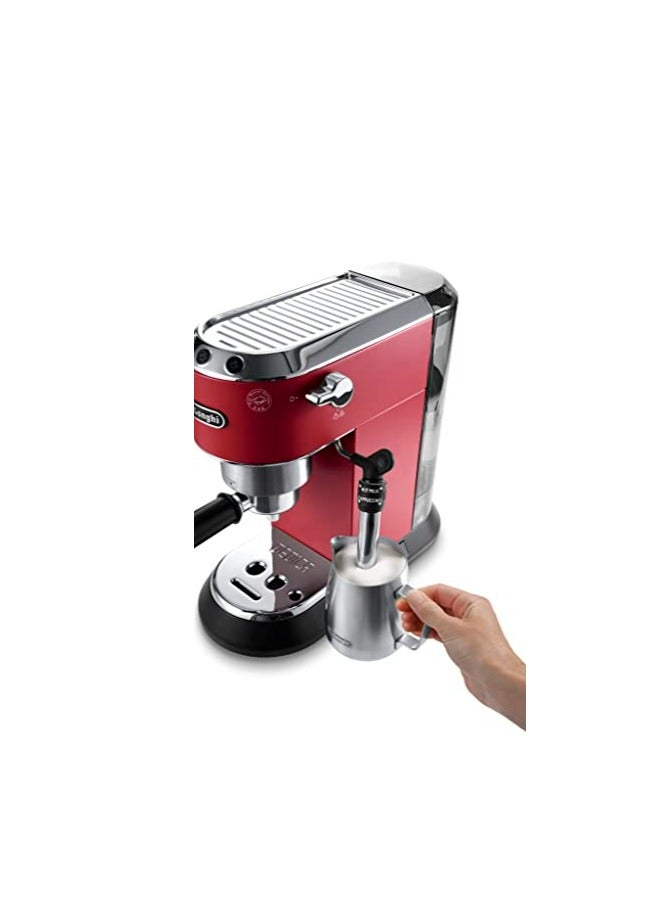 Dedica Style Pump Espresso Machine (Bundle) 1.1 L 1350 W EC685.R+KG79 Red + Black