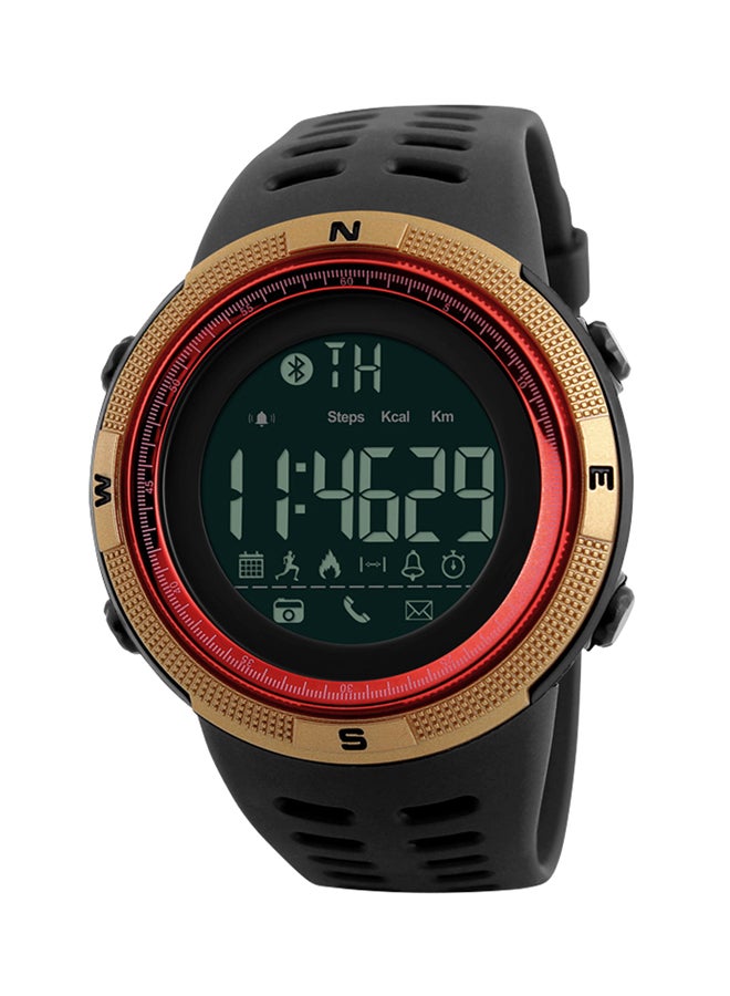 Multi-Functional Waterproof Smartwatch Gold/Red