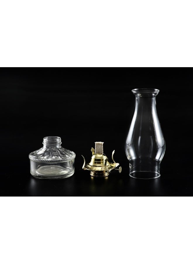 Adjustable Transparent Crystal Switch Indoor Lighting Decorative Outdoor Camping Oil Lamp