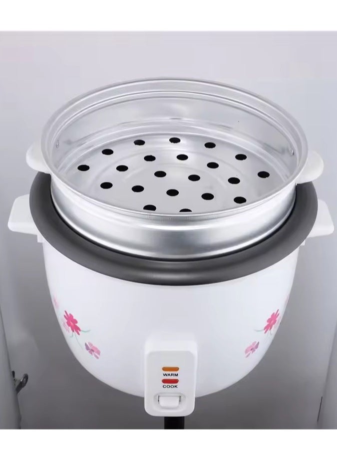 3 in 1 Rice Cooker 1.5L, One Key Start Electric Rice Cooker With Steaming Basket