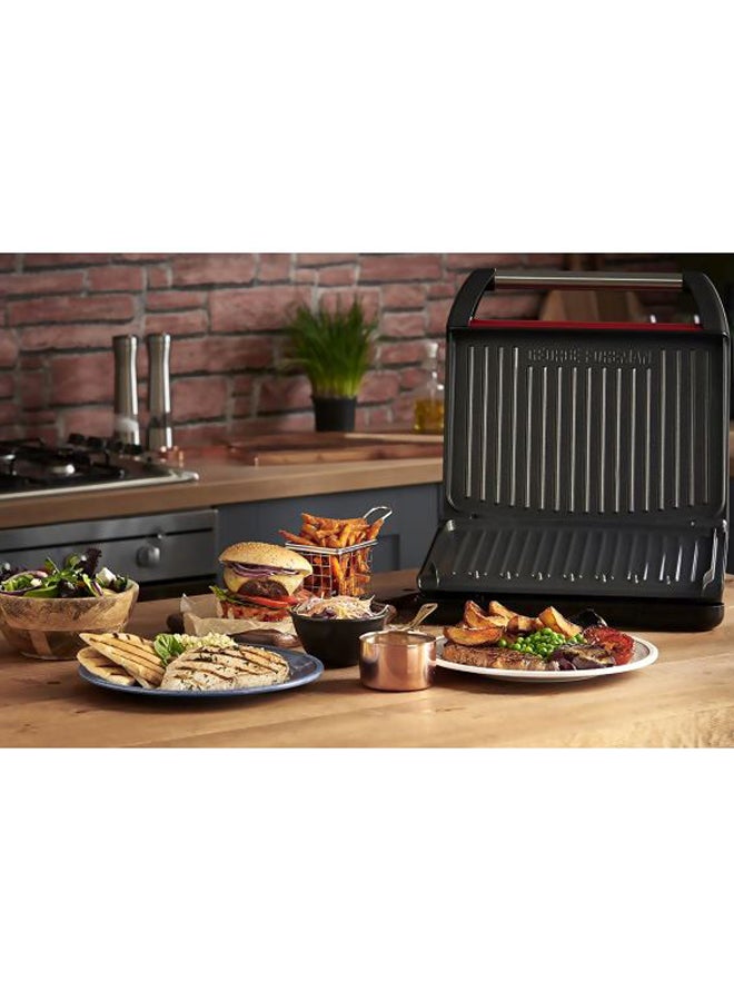 Electric Indoor Grill Large With Cord storage for Home & Office Use, Stainless Steel Family Grill 1850 W 25050 Red/Black