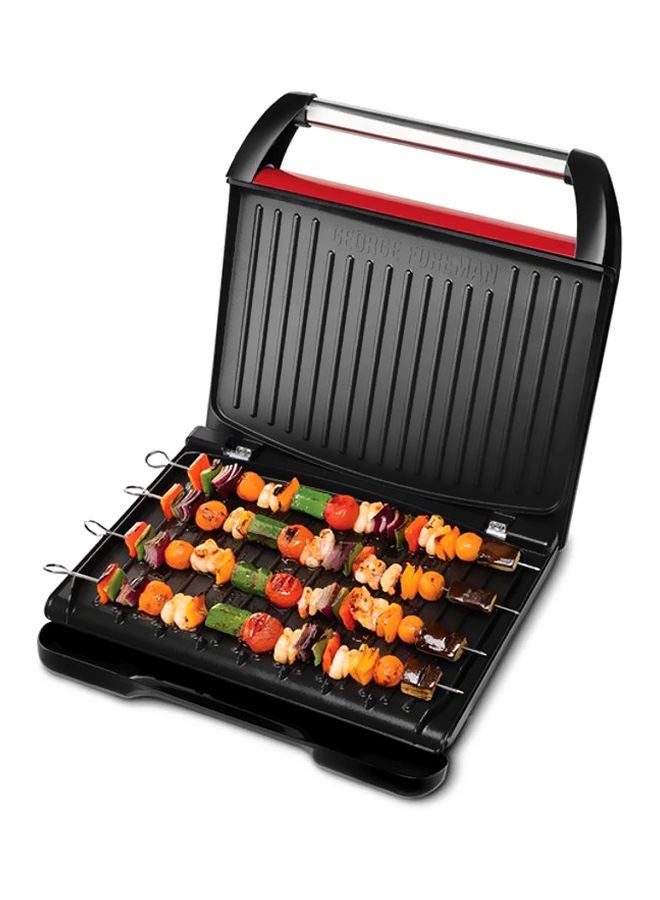 Electric Indoor Grill Large With Cord storage for Home & Office Use, Stainless Steel Family Grill 1850 W 25050 Red/Black