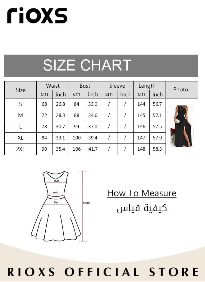 Women's Elegant Evening Dress One Side Shoulder Sleeveless Split High Waist Bodycon Long Dress for Evening Formal Business Party