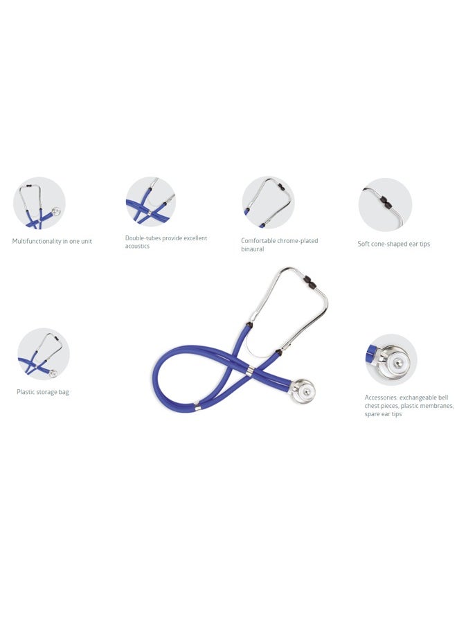 WS-3 Sprague Rappaport Stethoscope - Excellent Acoustics & 5-in-1 Multifunctional Design