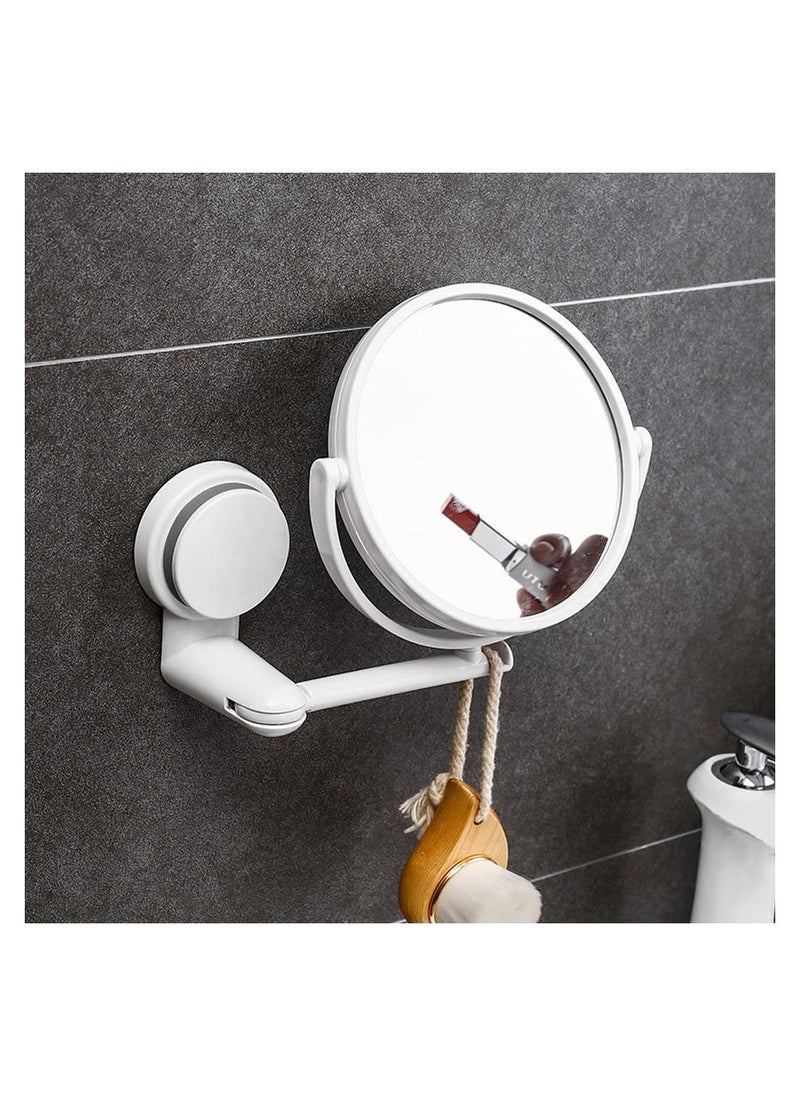 Suction Cup Wall Mirror Bathroom Mirror Makeup Mirror Wall Hanging Mirror 360 Adjustable Double Sided Magnifying Mirror Desktop Mirror Table Mirror