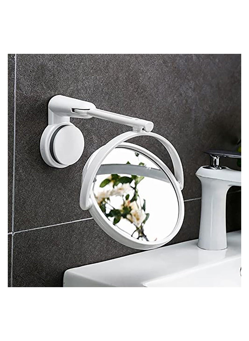 Suction Cup Wall Mirror Bathroom Mirror Makeup Mirror Wall Hanging Mirror 360 Adjustable Double Sided Magnifying Mirror Desktop Mirror Table Mirror