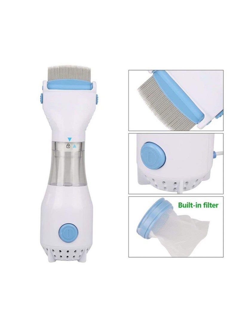 Theodore Electrical Chemical Free Head Lice Removal Comb Head Nits Capture Comb Electrical Head Lice Comb Eggs Remover Hair Vacuums Machine for lice removed