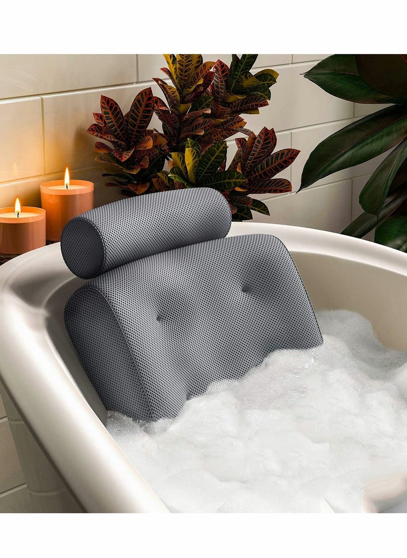 Bathtub Bath Pillow for Tub, Jacuzzi Bathtub Spa Pillow with Back and Headrest Cushion