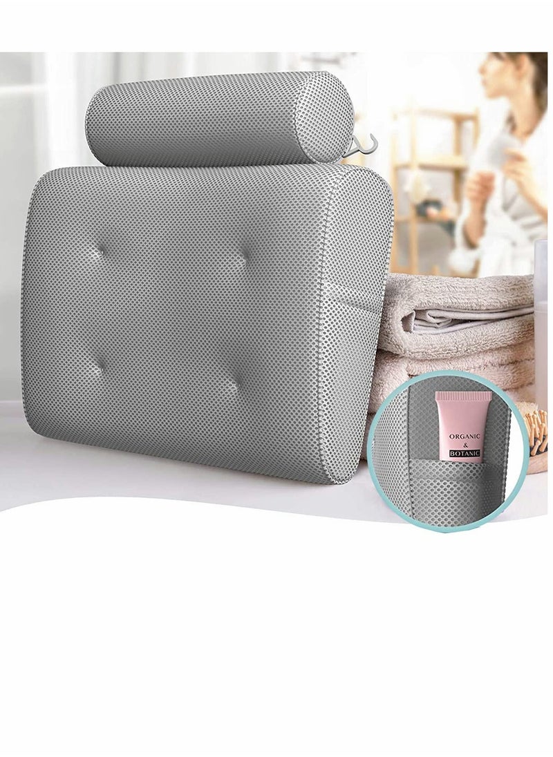 Bathtub Bath Pillow for Tub, Jacuzzi Bathtub Spa Pillow with Back and Headrest Cushion