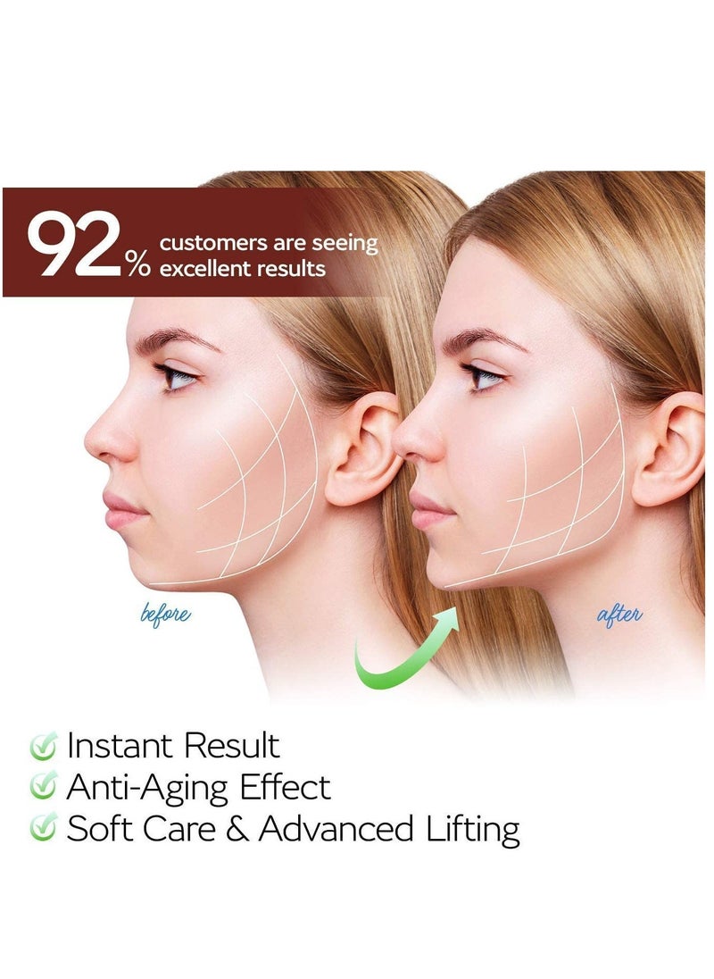 Double Chin Reducer, Face Slimming Strap Mask Chin UP Face Lifting Belt for Women, Anti-Wrinkle Face Mask