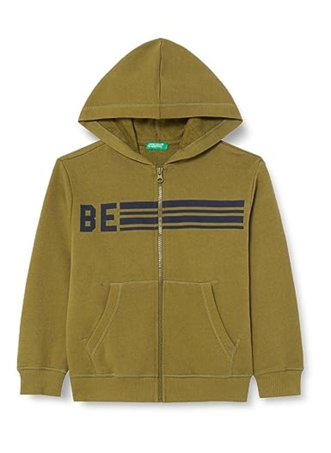 Zip-Up Sweatshirt - Verde Militare