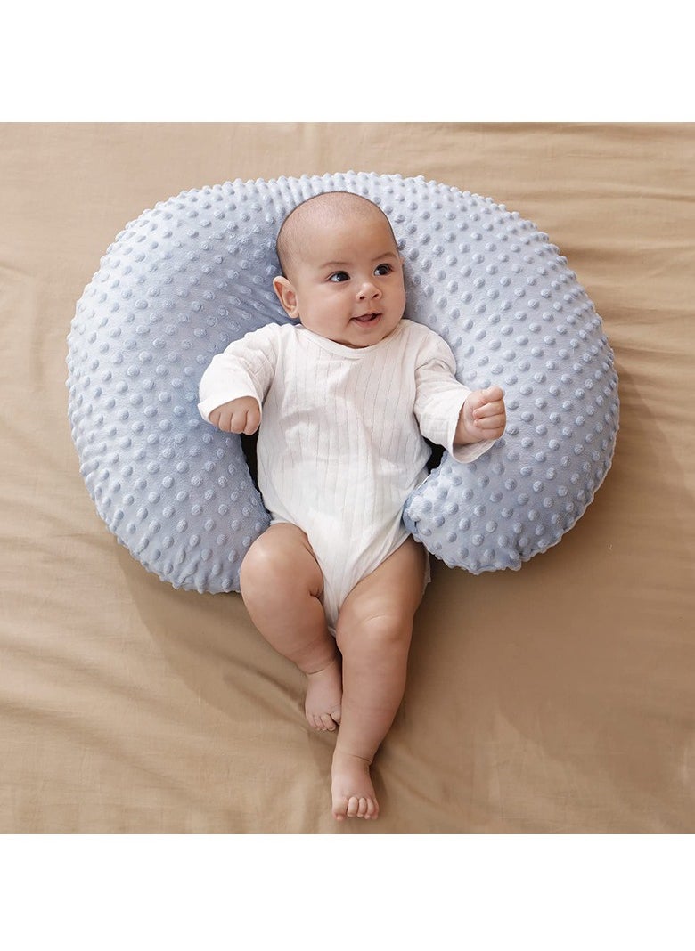 Nursing Pillow Small Baby Pillow 100% Cotton Nursing Pillow with Removable and Washable Cover Breastfeeding Pillow