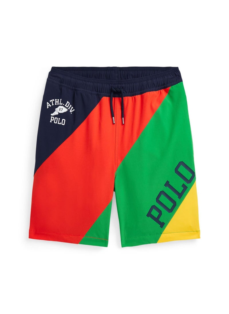 Youth Color Block Swim Shorts