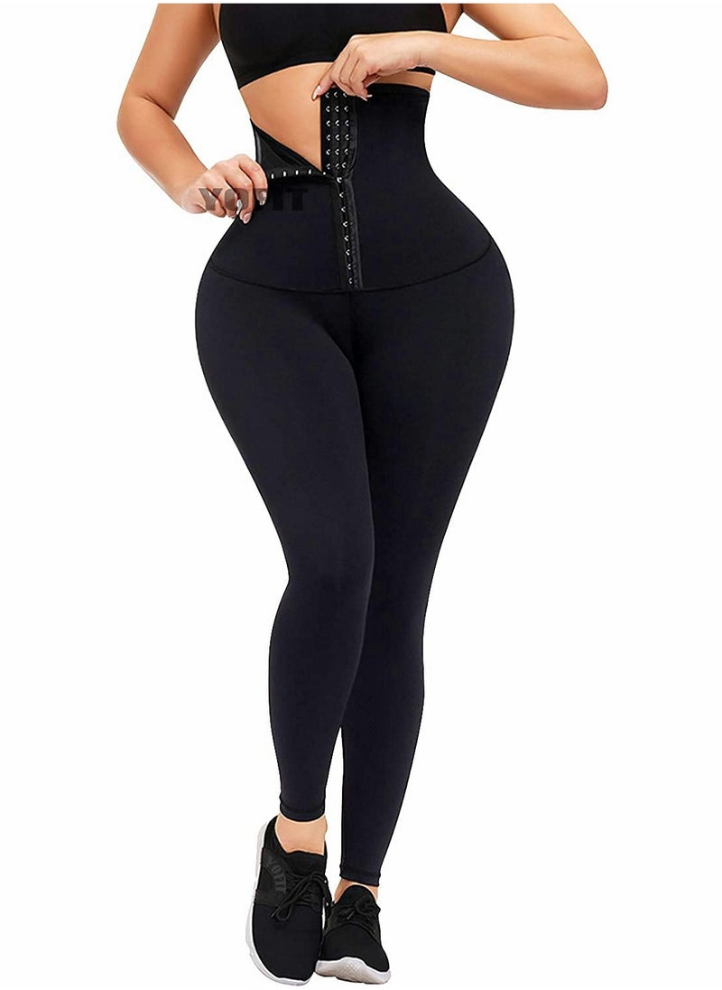 High Waist Corset Leggings, Gym Leggings ​Women Hourglass Body Shaping Butt Trainer（L）