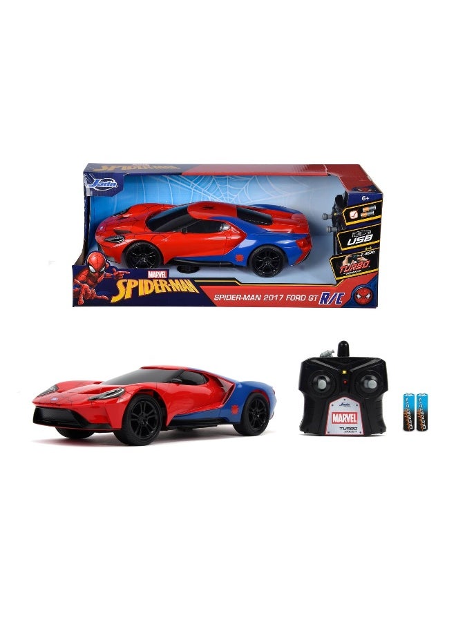 Jada Marvel Spider-Man 2017 Ford GT RC Car (1:16)