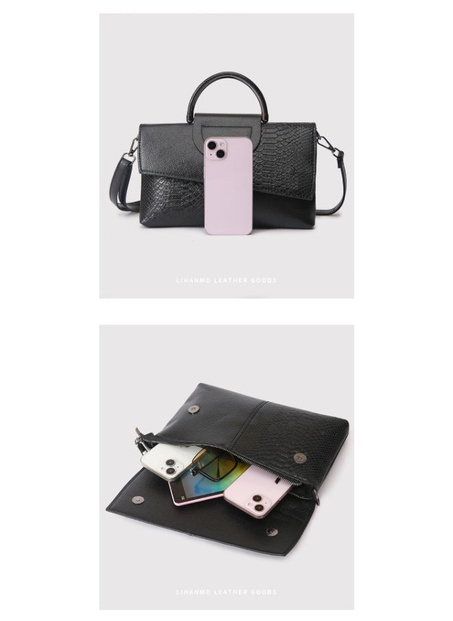 Women Crocodile Pattern Clutch Banquet Handbag - Elegant & Sophisticated Evening Bag with Luxurious Texture