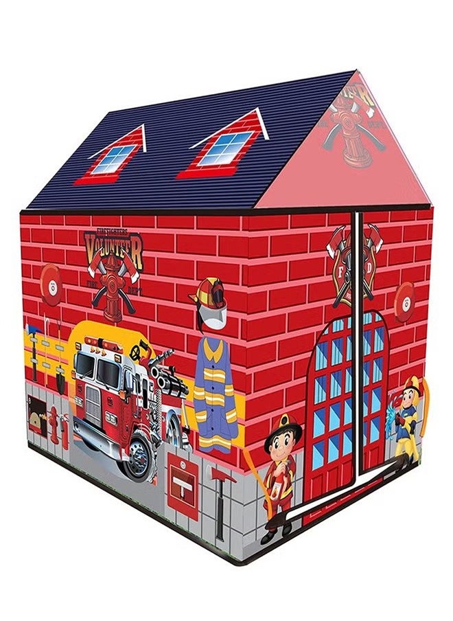 Children'S Tent Fire Station Indoor And Outdoor Play House Tent