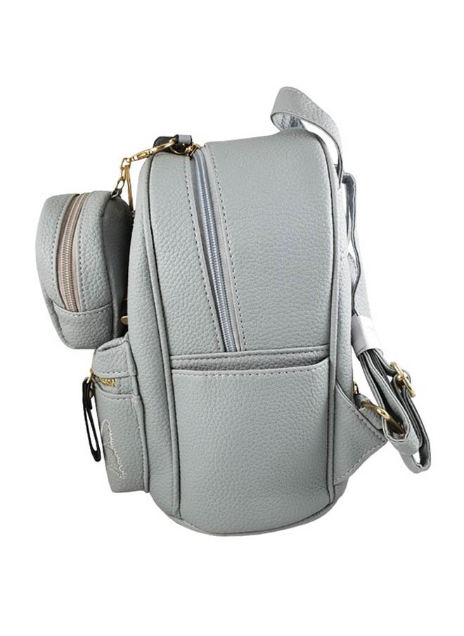 Lipstick Pendant Backpack Grey