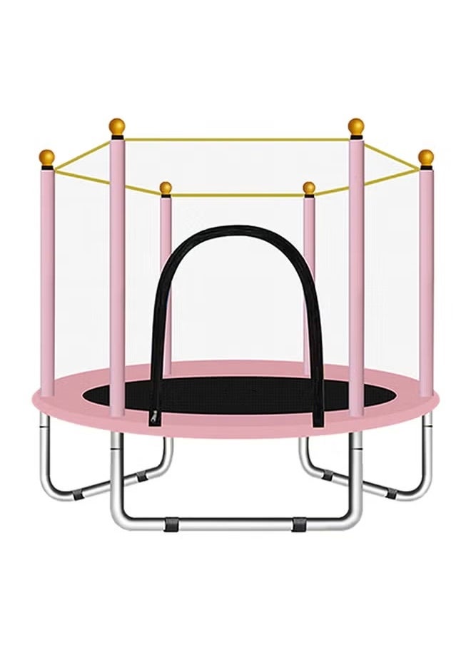 trampoline equipped with a safety net for children for outdoor and indoor places