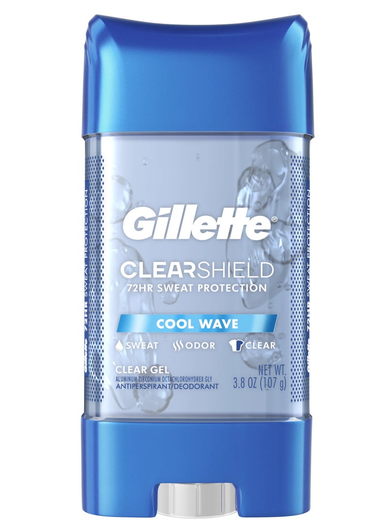 Cool Wave Clear Shield Gel Antiperspirant Deodorant 107grams