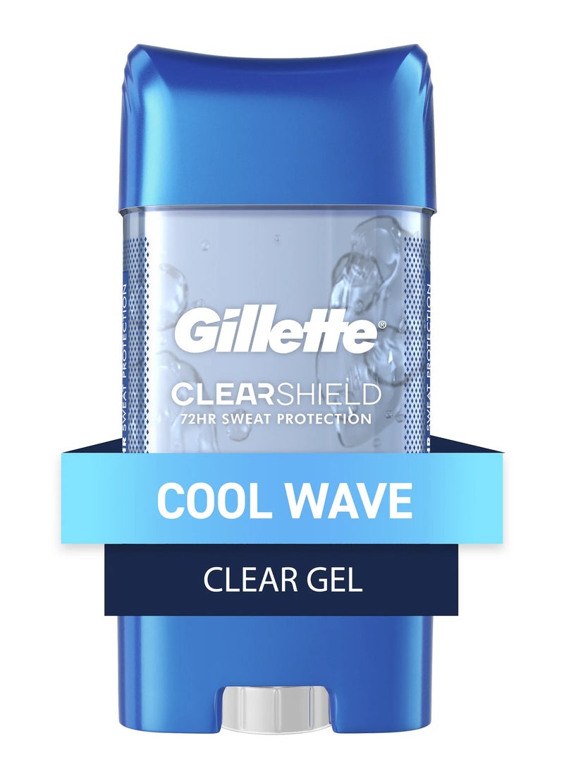 Cool Wave Clear Shield Gel Antiperspirant Deodorant 107grams