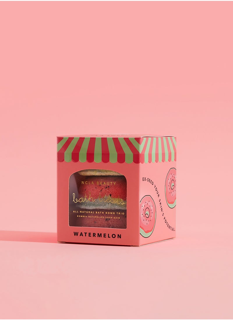 Watermelon Bath Treats (3 Pc Bath Bomb Set) 3 X 65G