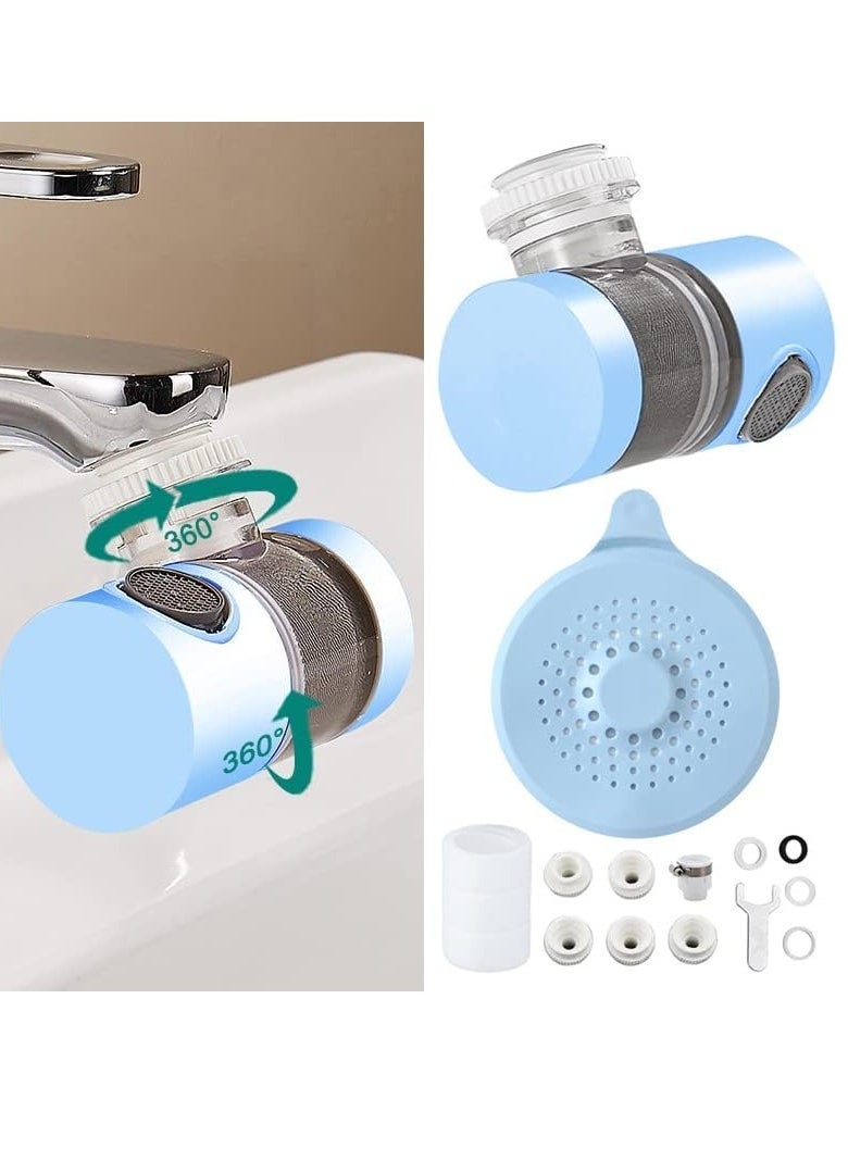 Sink Water Filter Faucet, Bathroom Sink Water Filter, Universal 720° Rotating for Sink, Faucet Filter, Bathroom Sink Filter-Removes Chlorine Fluoride Heavy Metals Hard Water for Home Bathroom Kitchen