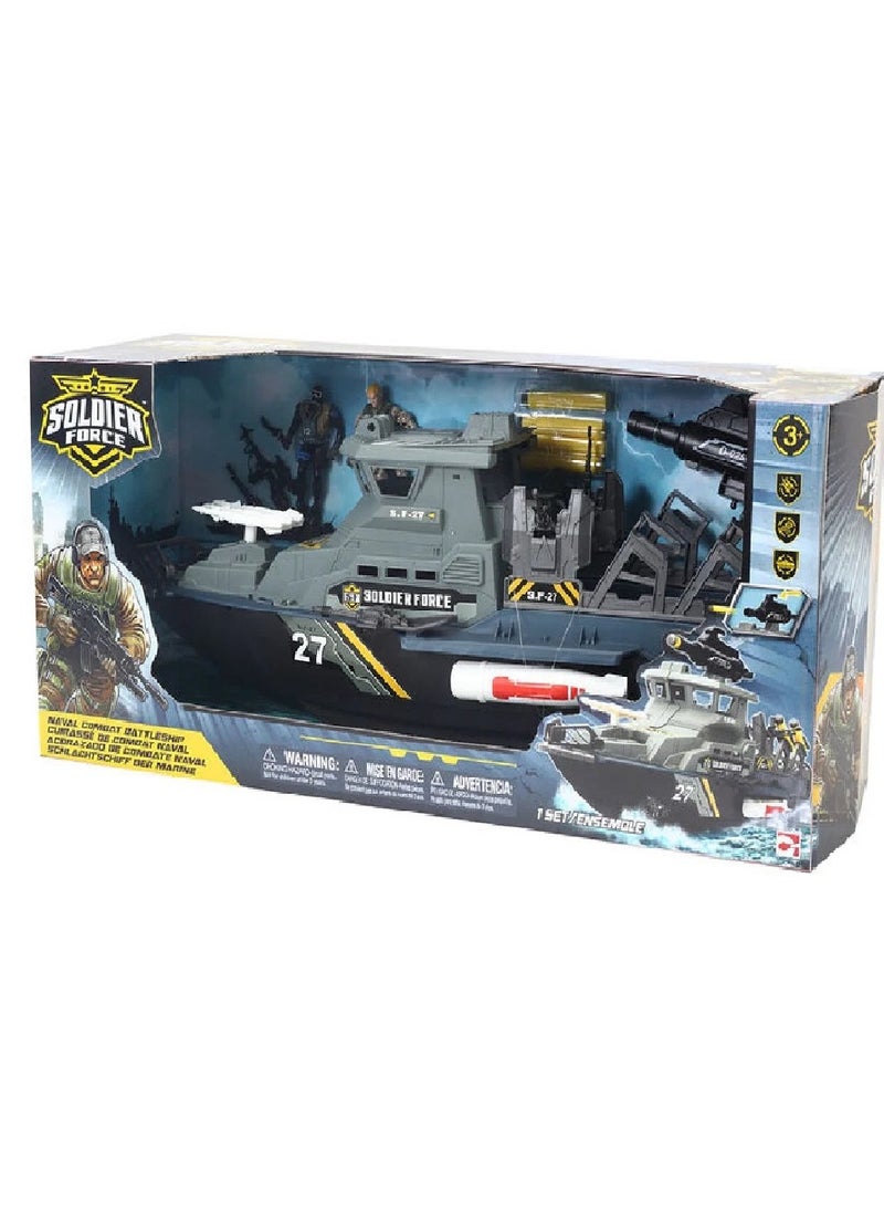 Soldier Force Naval Combat Battleship Playset