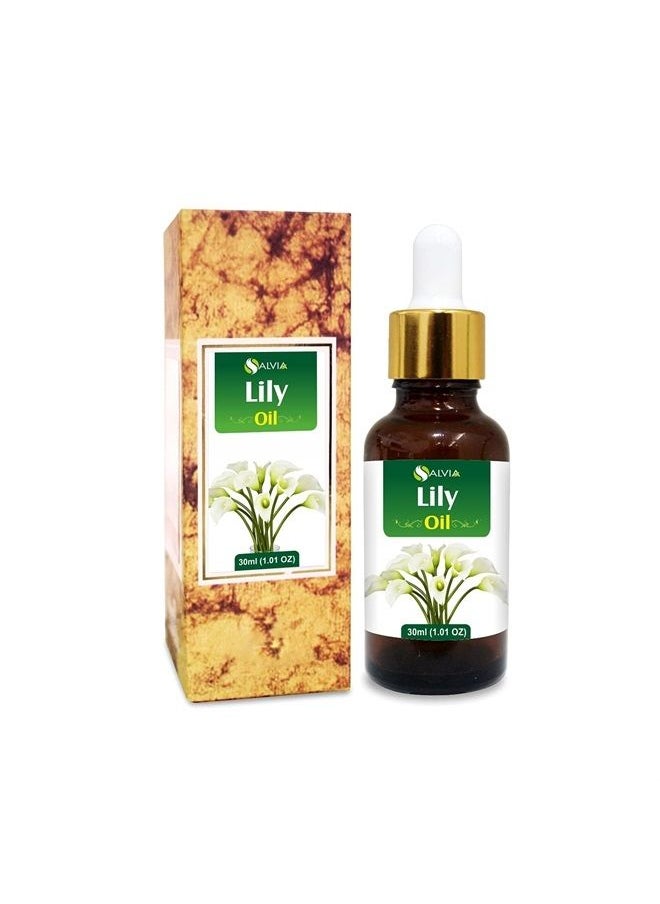 'Lily (Lilium Auratum) Essential Oil 100% Pure and Natural Undiluted Uncut Oil | Use for Aromatherapy Scented Fragrance Oil | Therapeutic Grade (30 ML with Dropper)