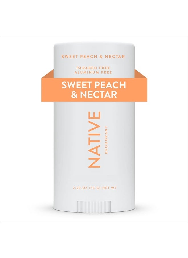 Deodorant | Natural Deodorant Seasonal Scents for Women and Men, Aluminum Free with Baking Soda, Probiotics, Coconut Oil and Shea Butter | Sweet Peach & Nectar