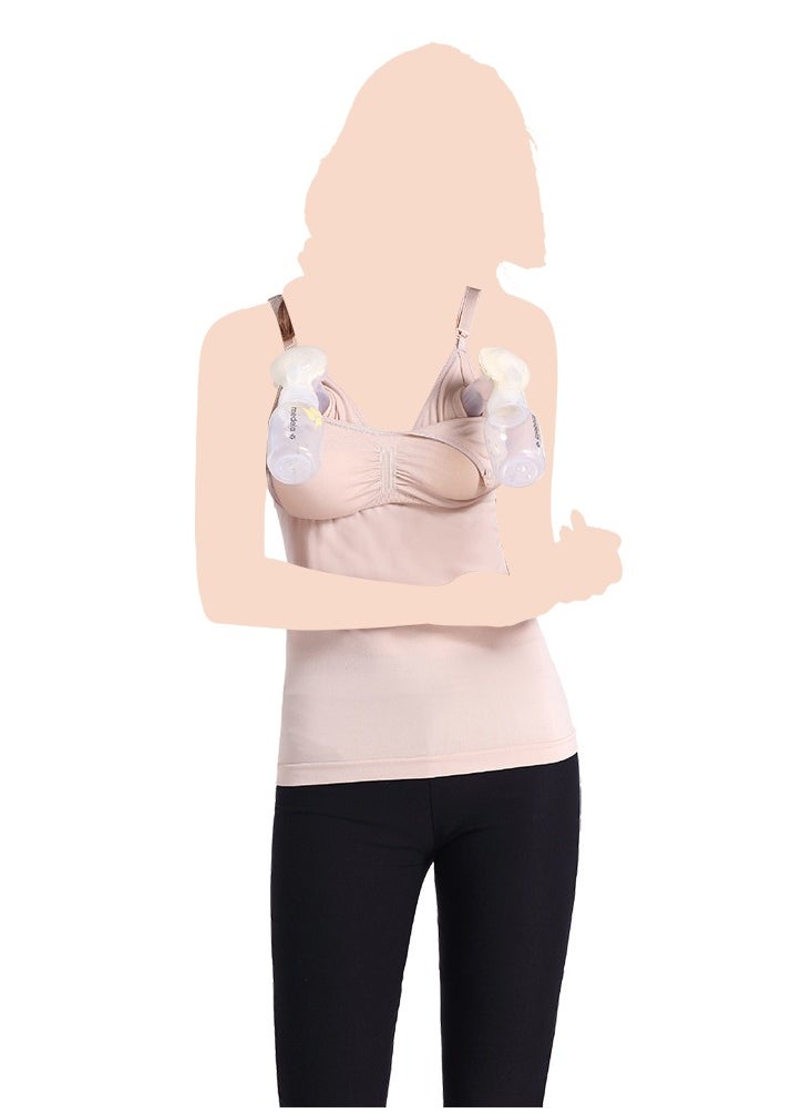 Blooming Blossom - Nursing Top - Nude_XXL