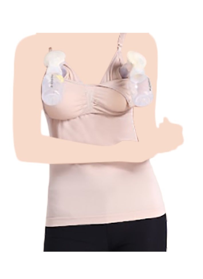 Blooming Blossom - Nursing Top - Nude_XXL