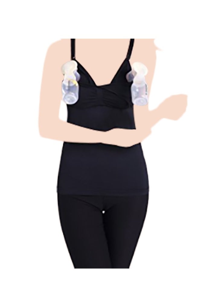 Blooming Blossom - Nursing Top - Black_L