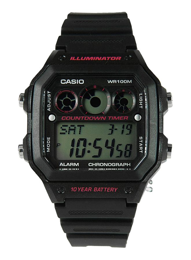 Boys' Youth Series Quartz Digital Watch AE-1300WH-1A2VDF - 40 mm - Black