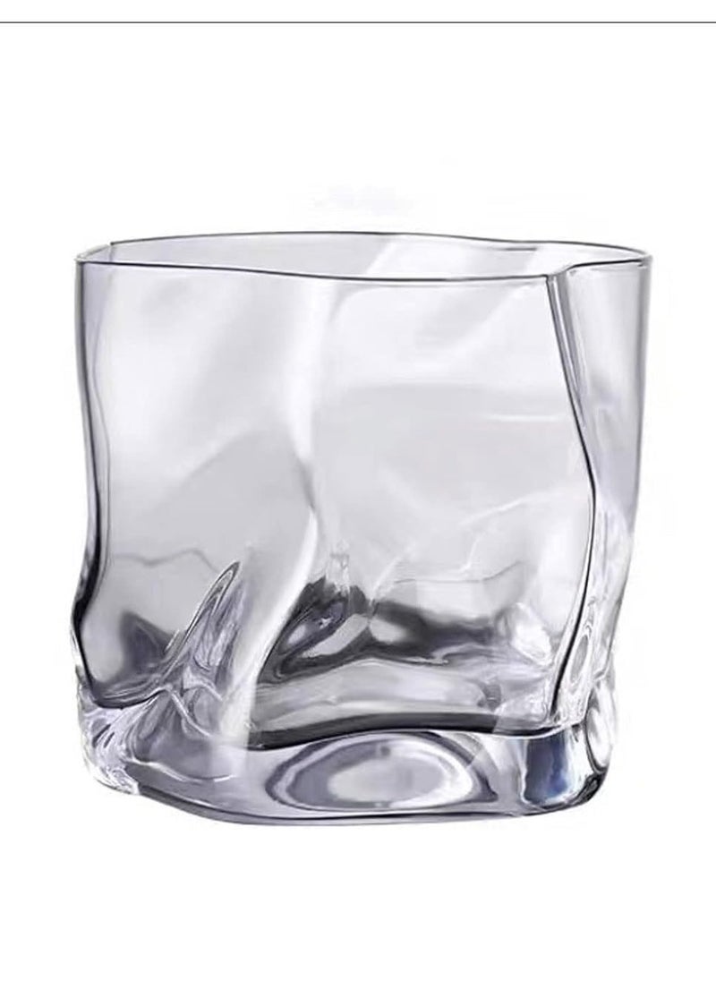 MAAC Home Set of 4 Artisanal Irregular Shot Glass| Elegant Durable and Classic design Perfect for Family Everyday Use, and Family Get- Together, Restaurant, Banquet and More