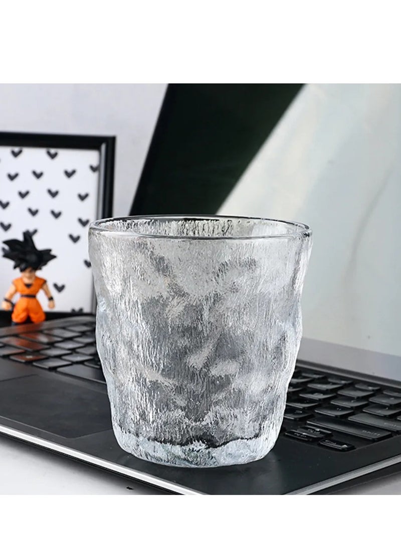 MAAC Home Set of 4 Elegant Artisanal Glass Cup - Vintage Charm| Elegant Durable and Classic design Perfect for Family Everyday Use, and Family Get- Together, Restaurant, Banquet and More