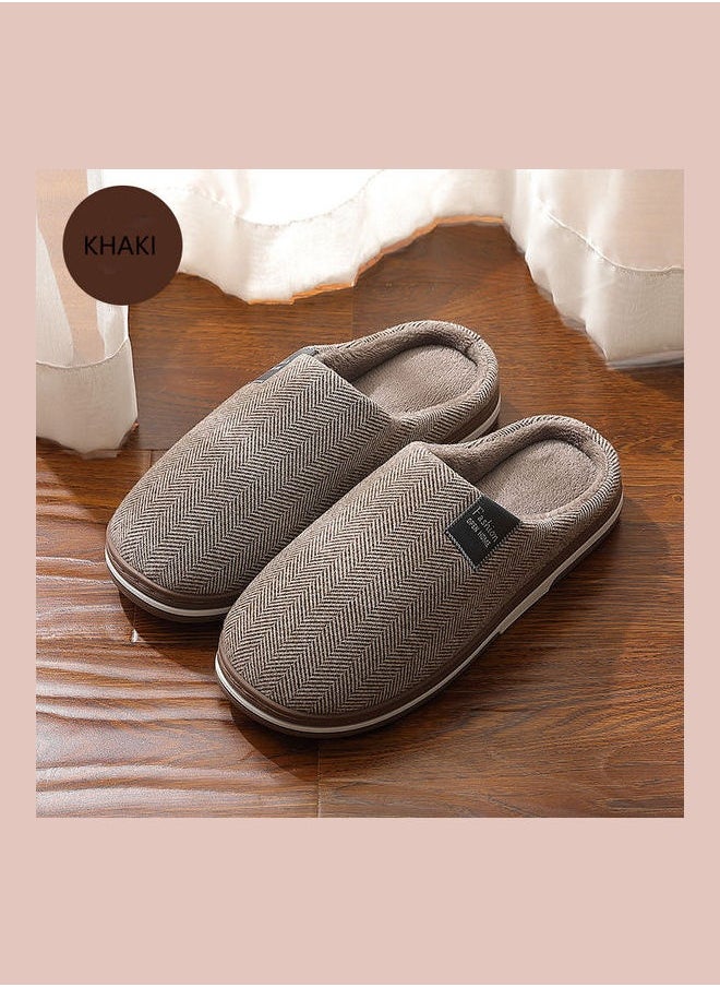 Cotton Bedroom Slippers Brown