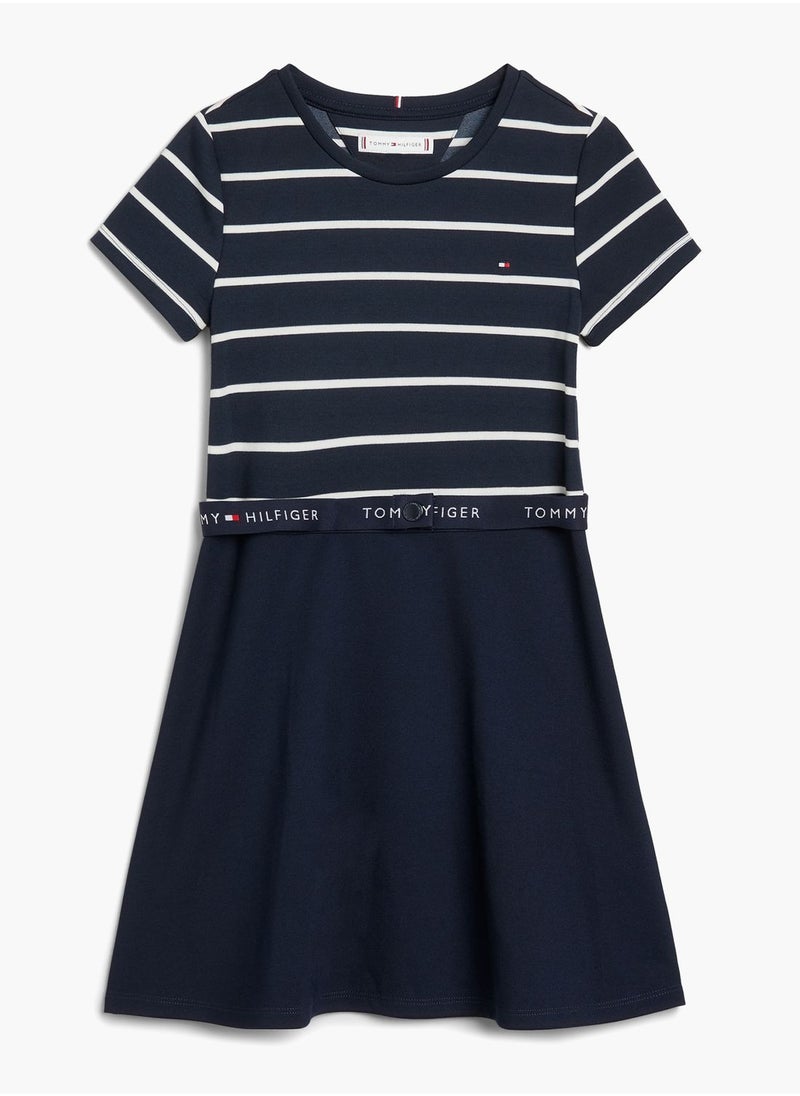 Kids Striped Skated Dress