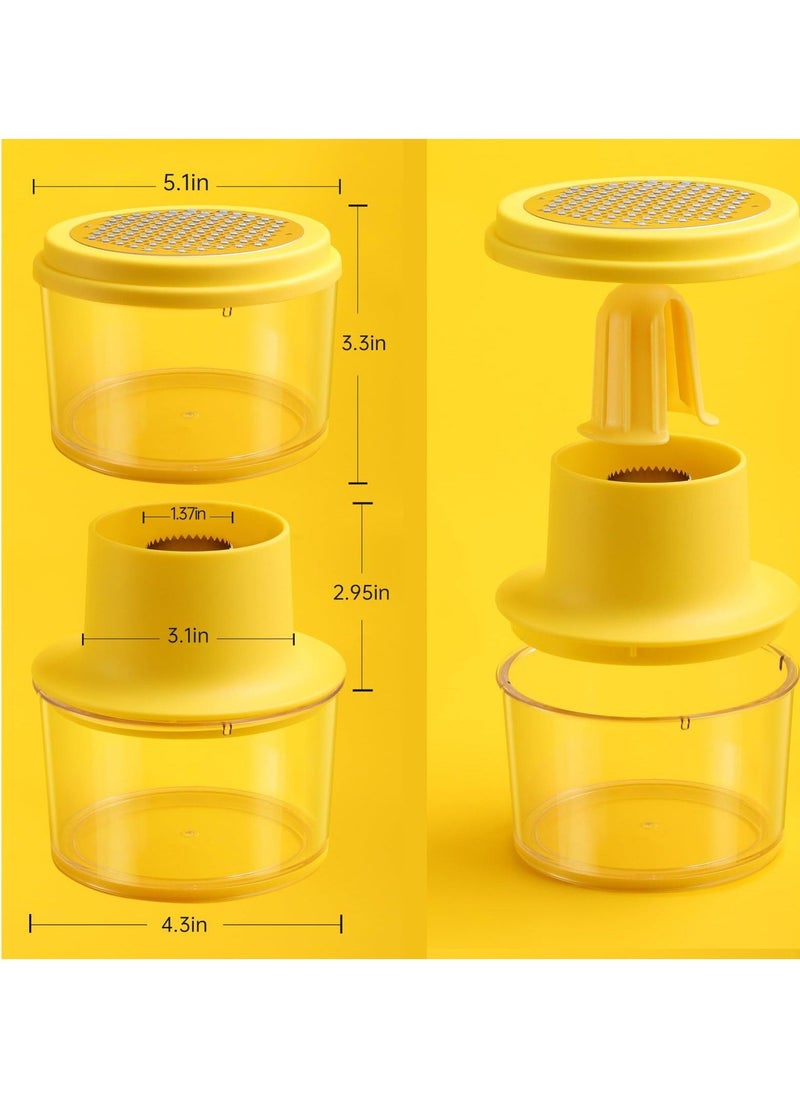 Plastic Corn Peeler, Corn Stripper, with Built-In Cup Grater, Corn Kernel Cutter Ginger Grater, Convenient and fast Quickly get rid of corn kernels, suitable for kitchen