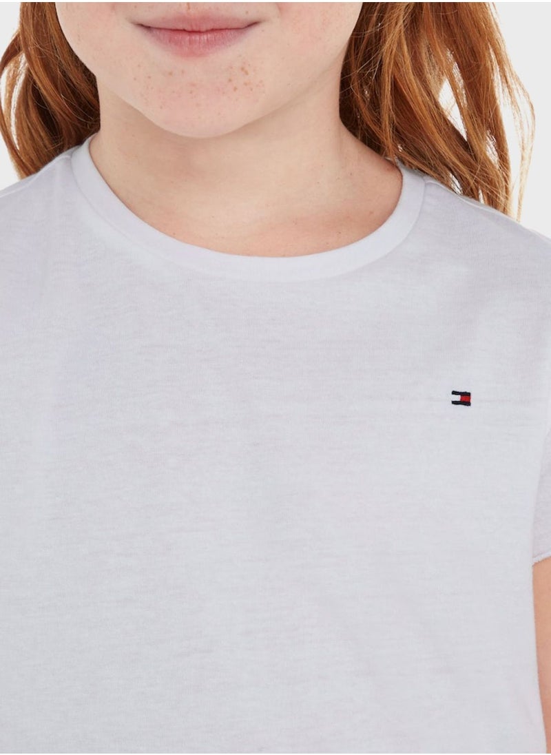 Youth Ruffle Sleeve Top