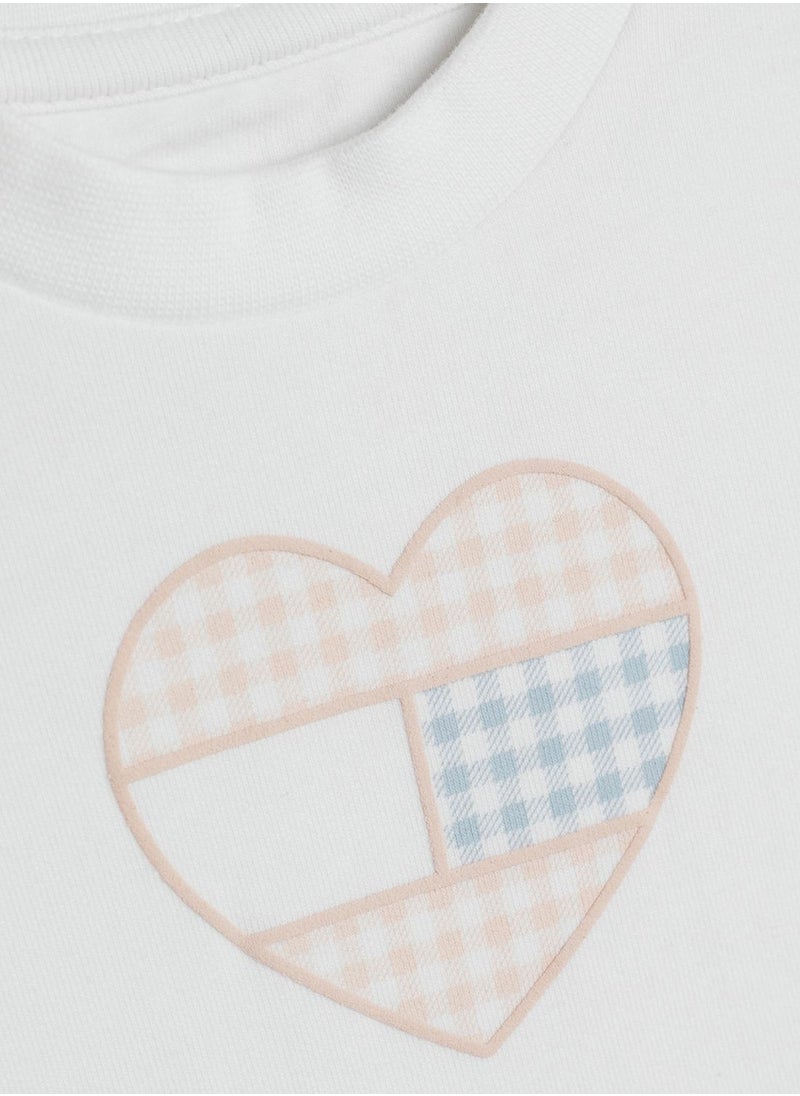 Infant Heart Print T-Shirt