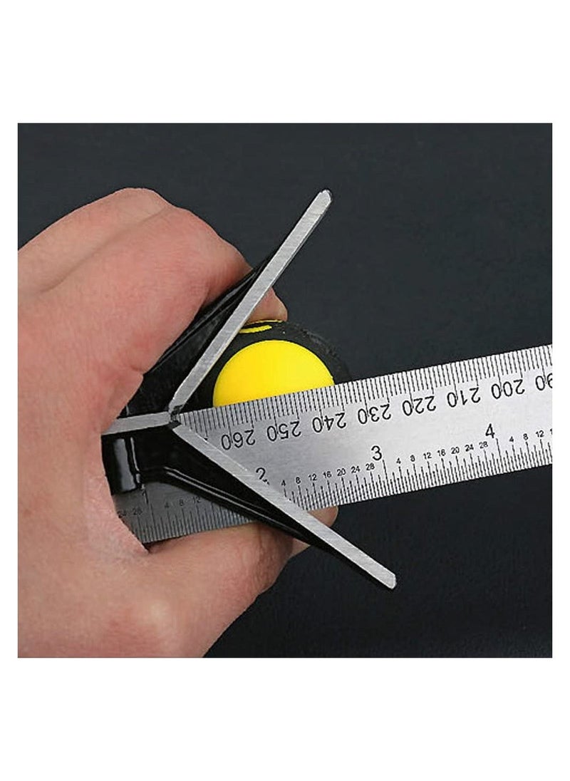 Combination Angle Ruler, 300MM Combination Square Angle Ruler Stainless Steel Multi Function Measuring Tool About 0.35Kg