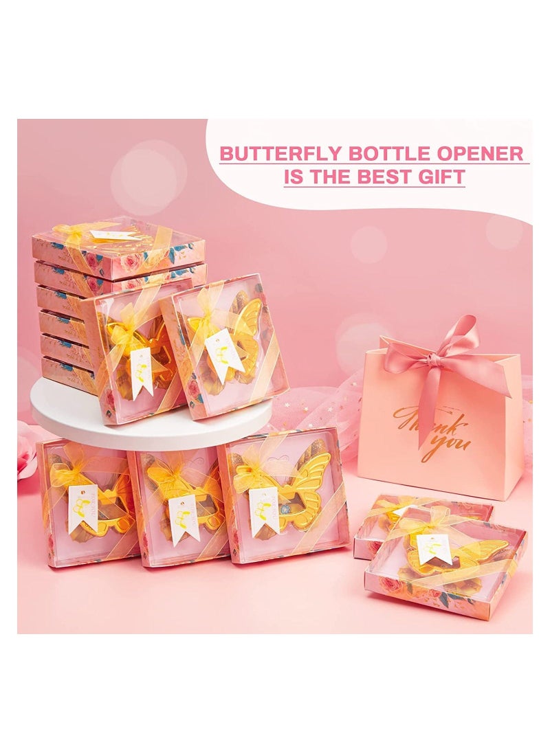 Butterfly Bottle Opener 5 Pcs Wedding Favors Party Favors with Exquisite Packaging Box Wedding Gifts For Guests Wedding Baby Shower Souvenirs Party Supplies Creative Wedding Gift