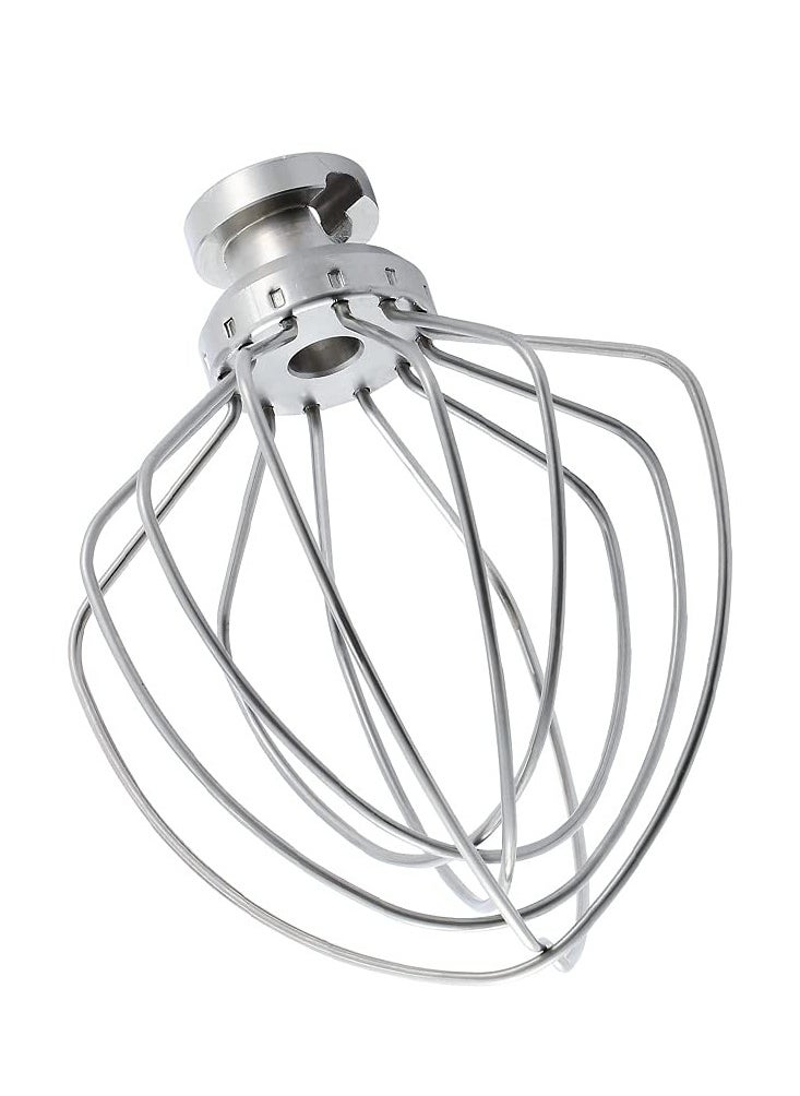 Stainless Steel Wire Whip Attachment Compatible With Kitchenaid Tilt-Head Stand Mixer Accessory K45Ww Replacement Egg Cream Stirrer Whipping Egg White Cakes Mayonnaise Whisk Dishwasher Safe