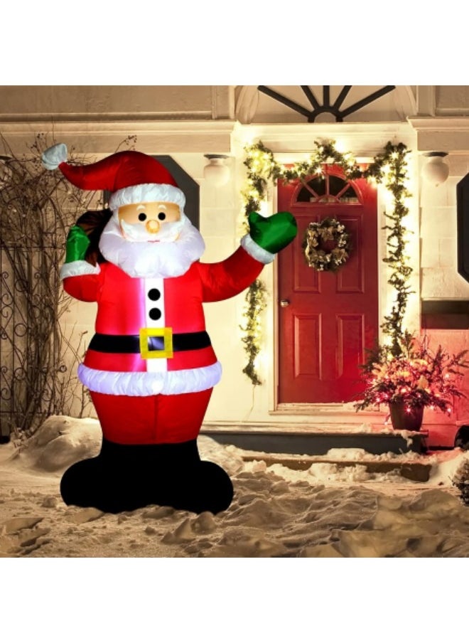 Inflatable Outdoor Decorations, 6FT/1.8M Luminous Inflatable Ornaments with LED Lights Built-in,Tethers, Stakes for Outdoor Decor