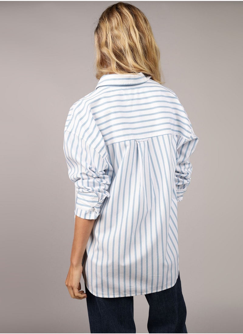 AE Oversized Perfect Button-Up Shirt