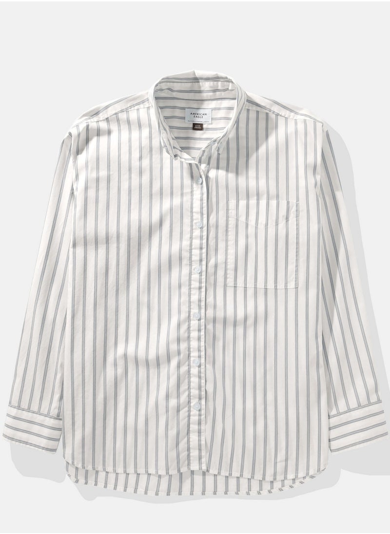 AE Oversized Perfect Button-Up Shirt