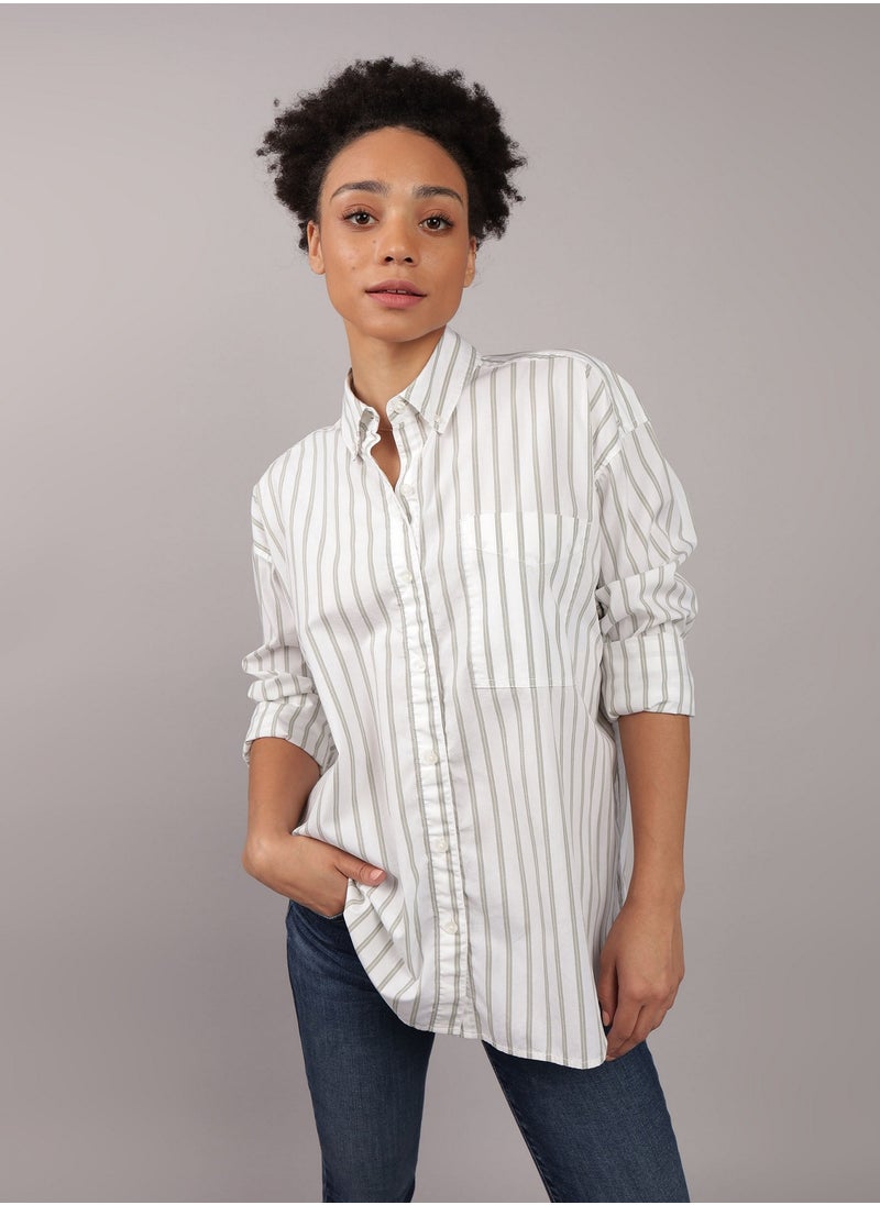 AE Oversized Perfect Button-Up Shirt