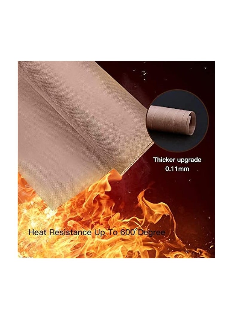 Oven Grill Mat Sheet 3 Pack for Heat Press Transfer Non-Stick Paper Reusable Heat Resistant Craft Mat, High-temperature oven Mat food